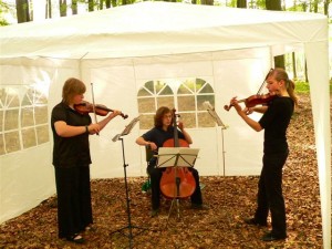 Das Trio "Gravilla Lenossa" von der Ostseeinsel Rügen sorgte mit klassischer Musik für eine besonders festliche Note der Eröffnungsveransaltung.