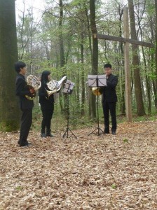 Hornstudenten der Musikhochschule Duesseldorf